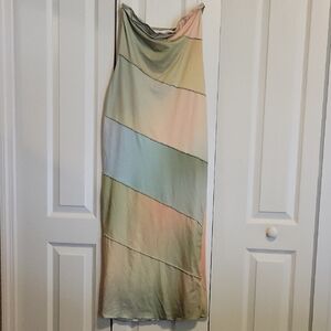 Multicolor Sleeveless Dress Maxi